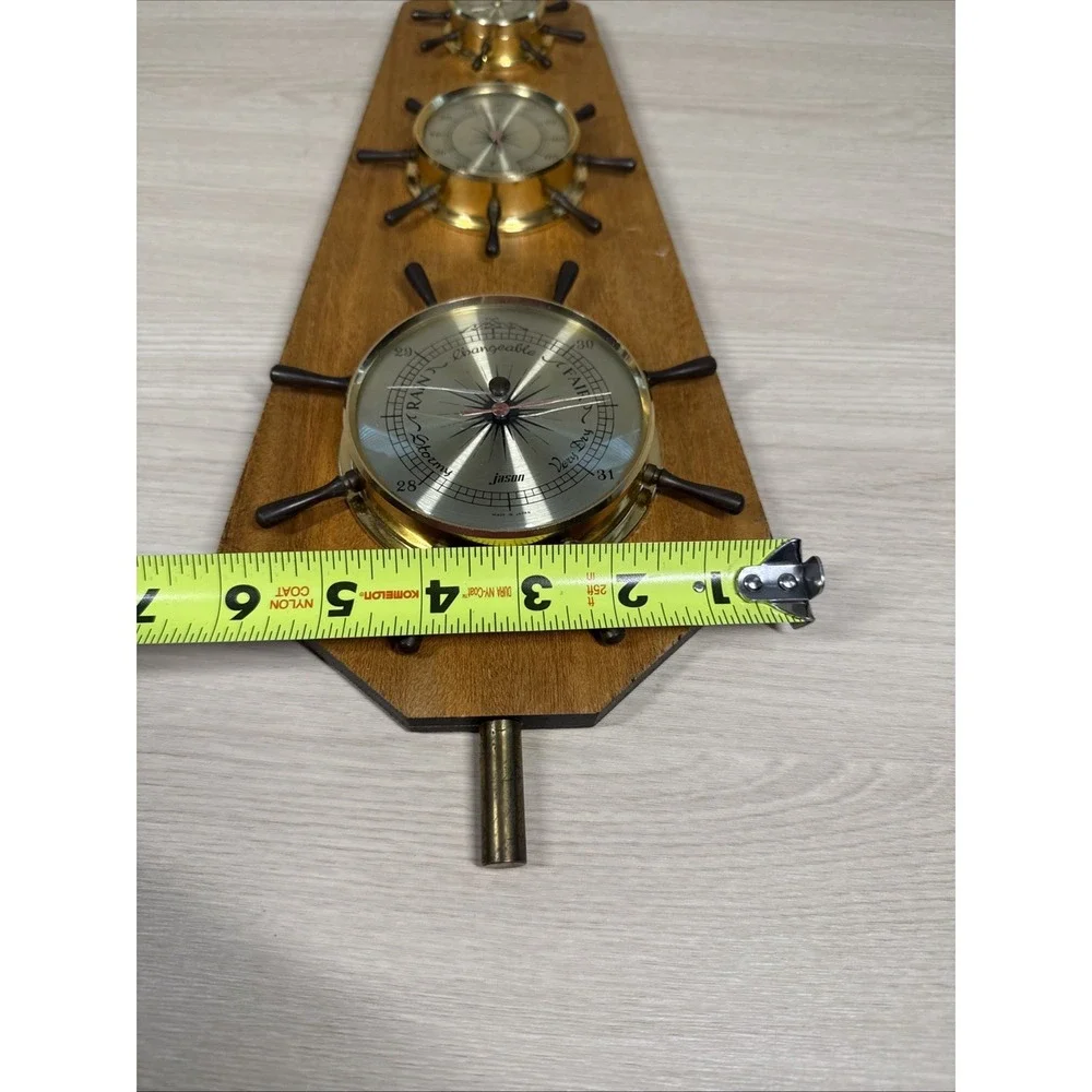 Vintage Jason Nautical‎ Ship Wheel Weather Station
